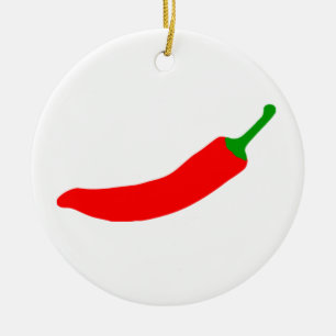 Chilipeppar Julgransprydnad Keramik