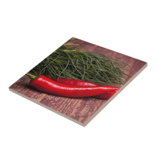 Chilipeppar Kakelplatta