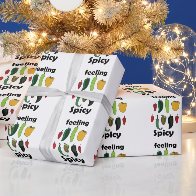 Chilipeppar Känner Kryddig Fiesta-fest Presentpapper (Helgdagar)