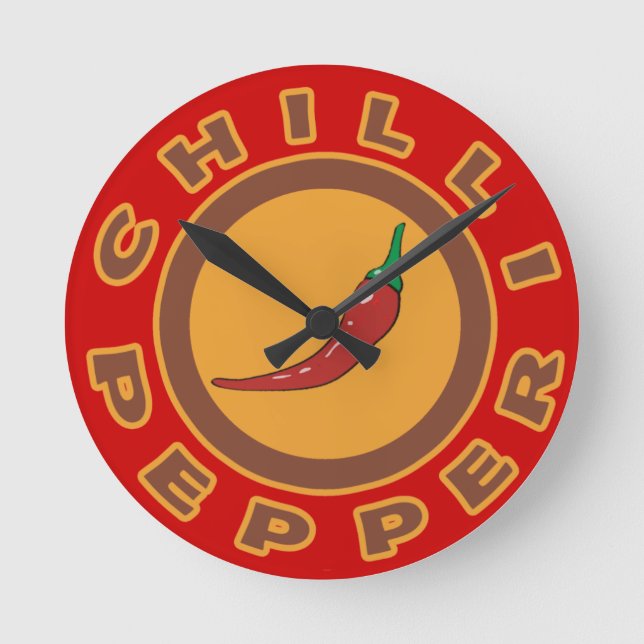 chilipeppar rund klocka (Framsida)