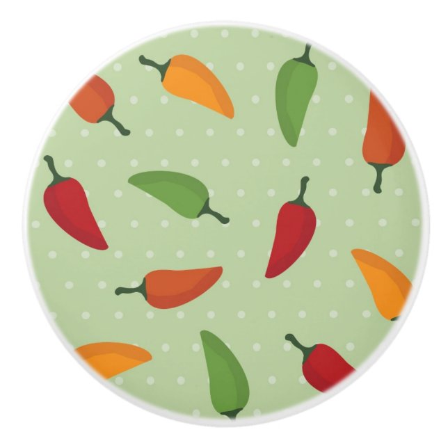 Chilipepparmönster Knopp (Framsidan)