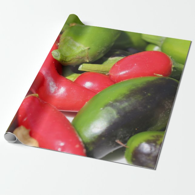 Chilipepparsnaturens presentpapper (Utrullad)