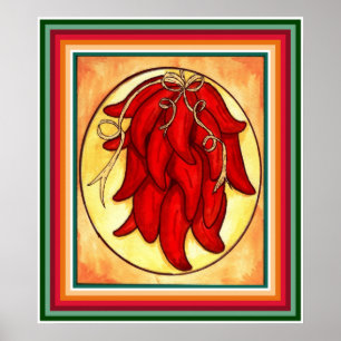 Chilipeppartryck Poster