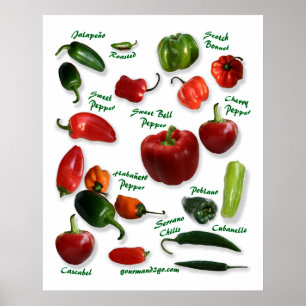 Chilipepparvariationer Poster