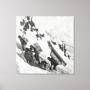 Chilkoot Pass - Yukon Guld Rush 1898 Canvastryck