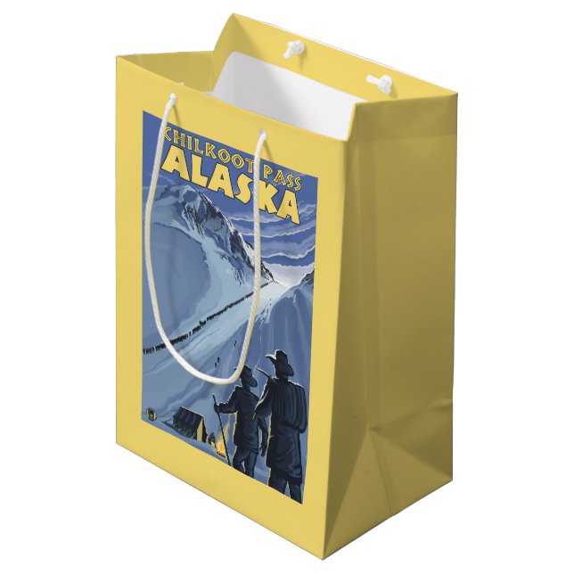 Chilkoot passerar, Alaska guldgruvarbetare (Framsidan Vinklad)