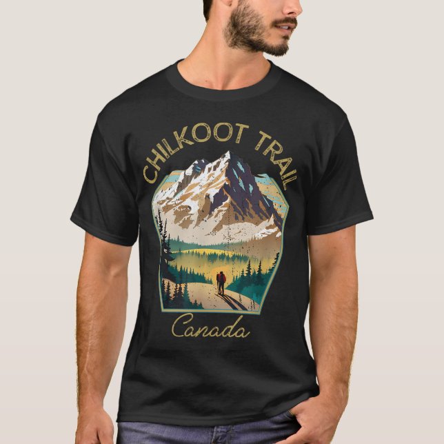 Chilkoot Trail Retro - Chilkoot Trail T Shirt (Framsida)
