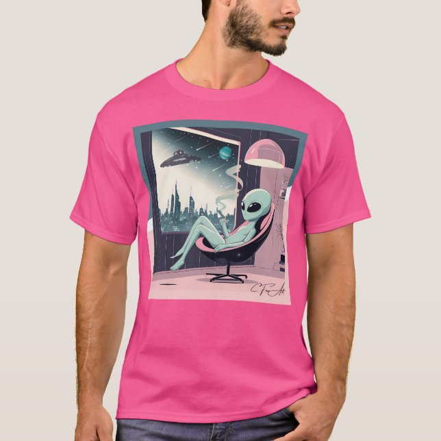 Chill Alien T Shirt (Framsida)