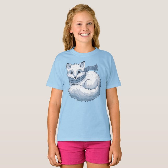 Chill Arktisk räv T Shirt (Hel framsida)