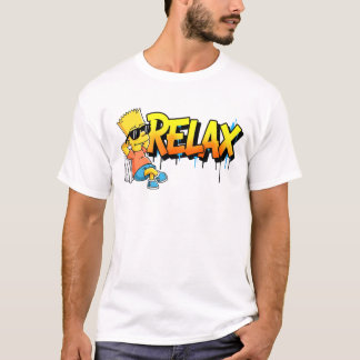 Chill Bart Avslappnad Graffiti Urban Stil Grafisk T Shirt
