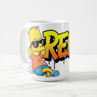 Chill Bart Relax Graffiti Urban Style Graphic Tee Kaffemugg