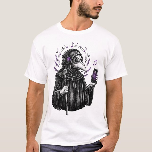 Chill Beats to Survive the Plague To T Shirt (Framsida)