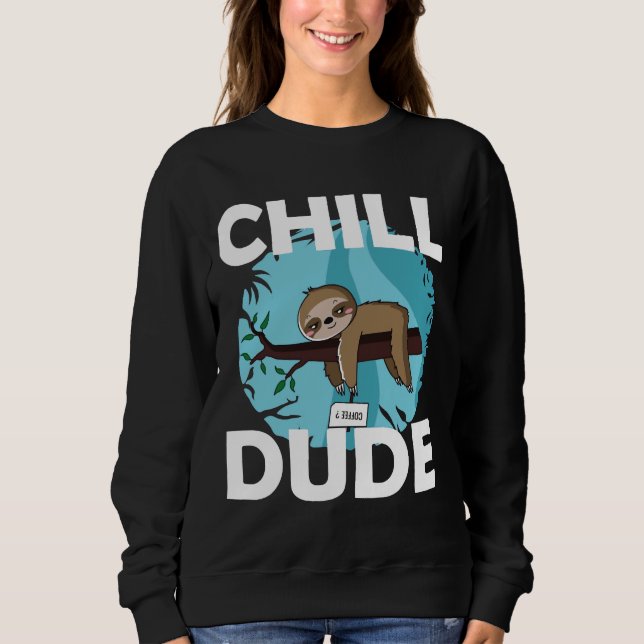 Chill Boy Sloth T Shirt (Framsida)