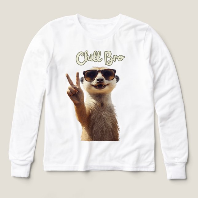 Chill Bro – Rolig Tröja Med Dovhjort (Design framsida)