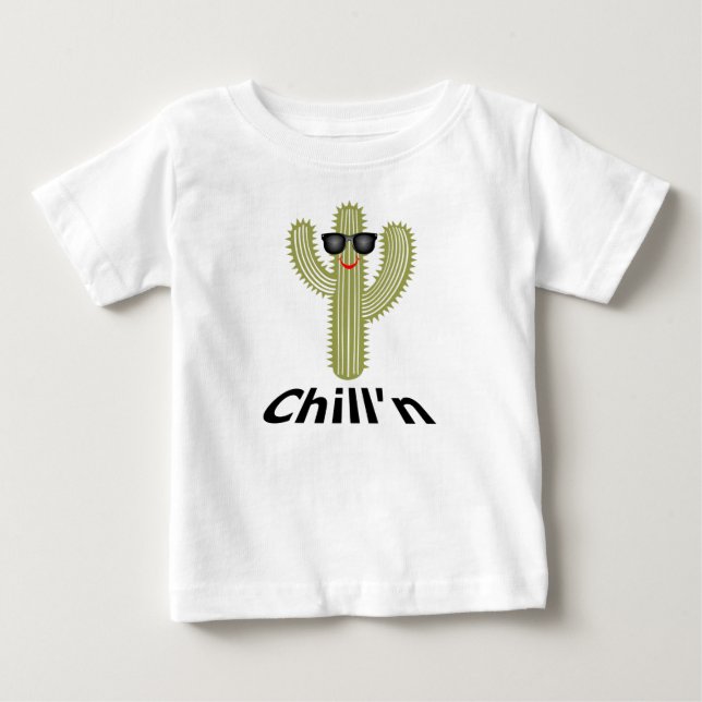 Chill Cactus Design - Baby Bra Jersey T-Shirt (Framsida)