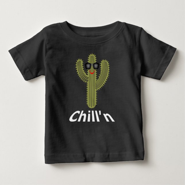Chill Cactus Design - Baby Bra Jersey T-Shirt (Framsida)