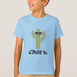 Chill Cactus Design - Barns grundläggande T-Shirt
