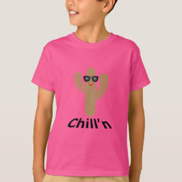 Chill Cactus Design - Barns grundläggande T-Shirt