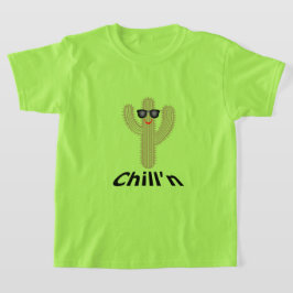 Chill Cactus Design - Barns grundläggande T-Shirt