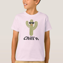 Chill Cactus Design - Barns grundläggande T-Shirt