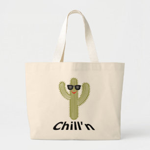 Chill Cactus Design - Jumbo Tote Tygkasse