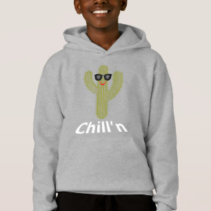 Chill Cactus Design - Kids'Pullover Hoodie T Shirt