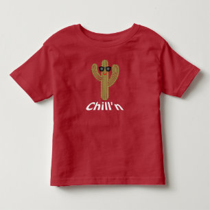 Chill Cactus Design - Småbarn Bra Jersey T-Shir T Shirt