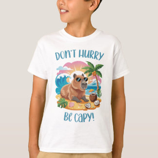 Chill Capybara Beach Vibes - Skynda dig inte att v T Shirt