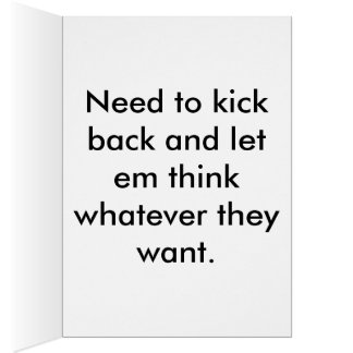 Chill cat säger allt.. hälsningskort