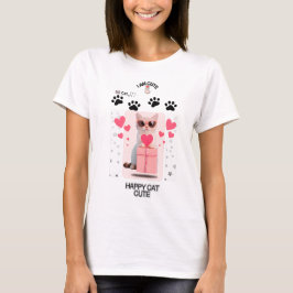 Chill Cat T-Shirt | Cool Kitty Grafisk T-Shirt