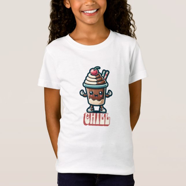 Chill Chocolate Milkshake Pun T Shirt (Framsida)