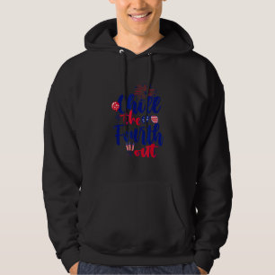 Chill den fjärde utgående Fireworks USA 4:e juli Hoodie
