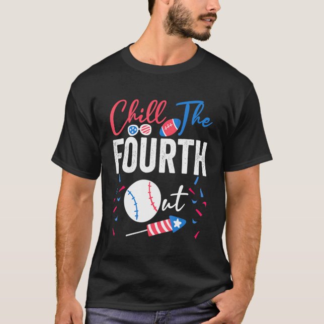 Chill den fjärde utgående fotbollsmatchen i basket t shirt (Framsida)
