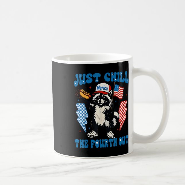 Chill den fjärde utmärkelsen den 4 juli kaffemugg (Höger)