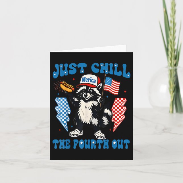 Chill den fjärde utmärkelsen den 4 juli kort (Framsida)