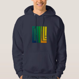 Chill - Electro Grönt på Blue Edition Hoodie