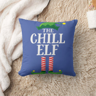 Chill Elf Matching Family Group jul Party Kudde