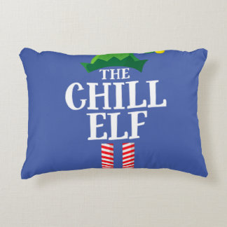 Chill Elf Matching Family Group jul Party Prydnadskudde