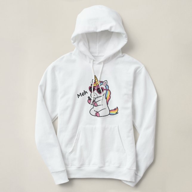 Chill Enhörning Nagel Vibes - Meh T Shirt (Design framsida)