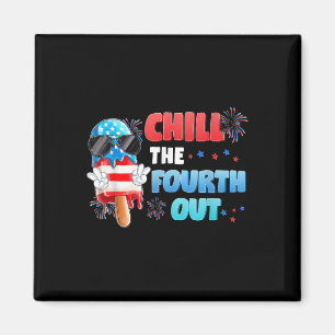 Chill Fjärde ute Ice Cream Popsicle 4:e juli Index Magnet