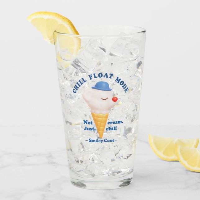 Chill Float Mode: Inte bara Cream Dog Glass Glaskopp (Framsida Ice)