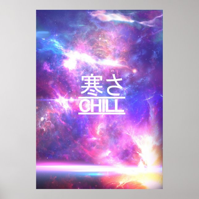 Chill Galaxy Nebula Stars Poster (Framsidan)