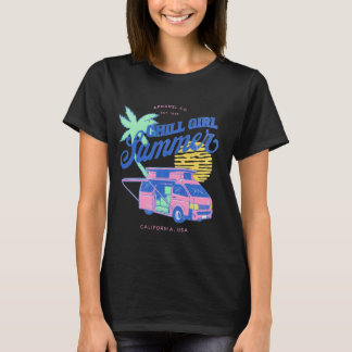 Chill Girl Summer Retro Van Design - California Vi T Shirt