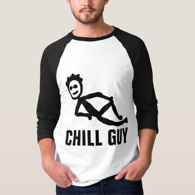 CHILL GUY, FUNNY MANAR SOMMER T-Shirts (Framsida)