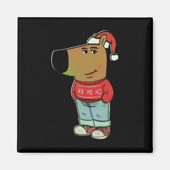 Chill Guy - Mitt nya karaktärsbrev - julklapp Magnet (Framsidan)
