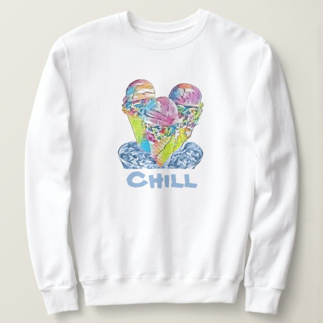 Chill Ice kräm T Shirt (Design framsida)