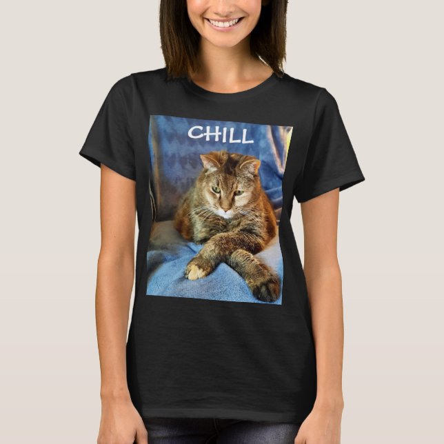 CHILL    KITTYT-Shirt T Shirt (Framsida)