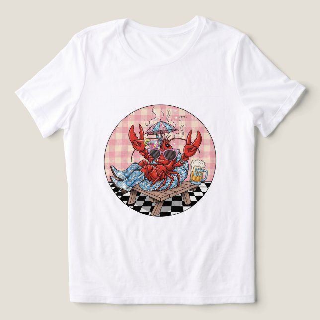 Chill Kräftor & Beer T-Shirt! 😎 🍺 T Shirt (Design Framsida)