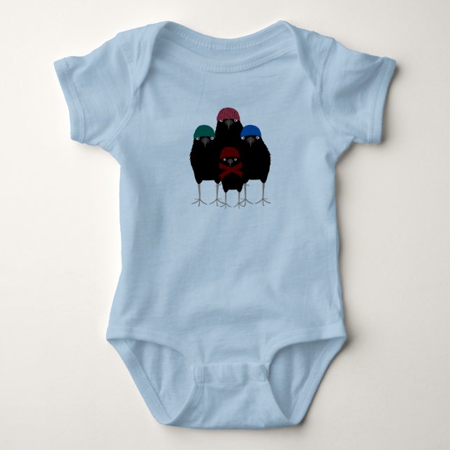 Chill Kråka Baby Bodykostym T Shirt (Framsida)