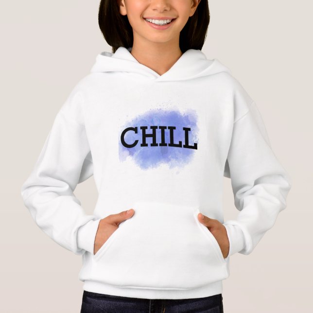 Chill Lila Watercolor T Shirt (Framsida)